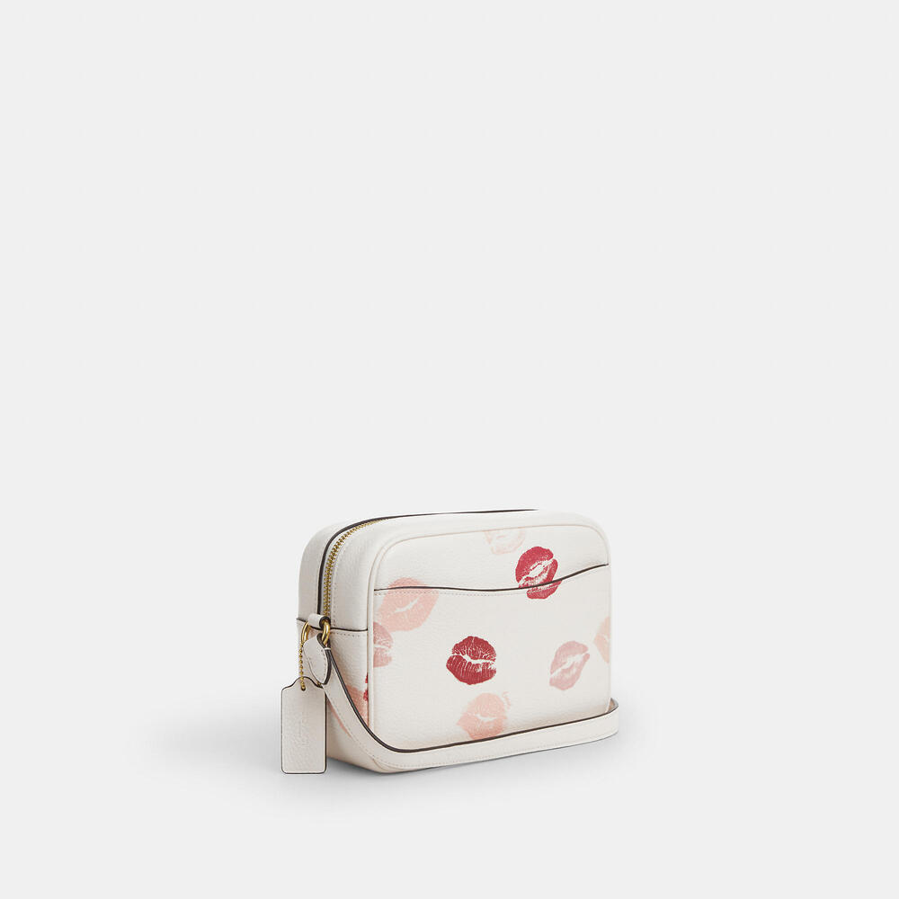 Jamie Camera Bag With Lips Print